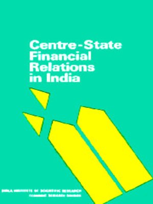 cover image of Centre-State Financial Relations in India